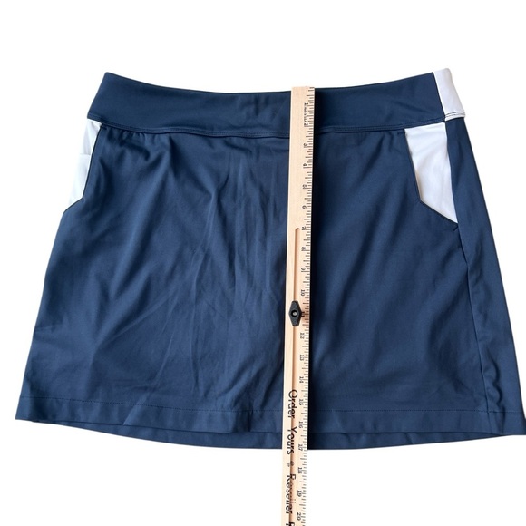 GREG NORMAN Navy Blue & White Skort Skirt Size Large - Picture 5 of 8